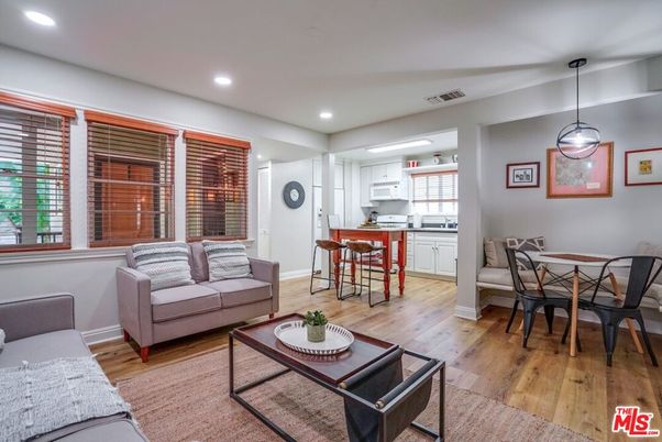 Dining room, Interior, Kitchen, Living room, Pendant Lights, Recessed Lighting, Wood Texture Flooring