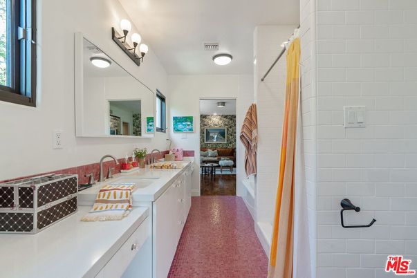 Bathroom, Interior, Wood Texture Flooring