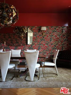 Dining room, Interior, Wood Texture Flooring