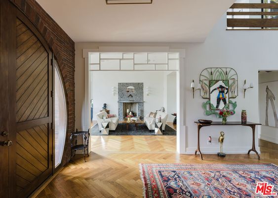 Fireplace, Interior, Living room, Wood Texture Flooring