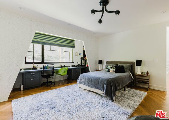 Bedroom, Home Office, Interior, Wood Texture Flooring