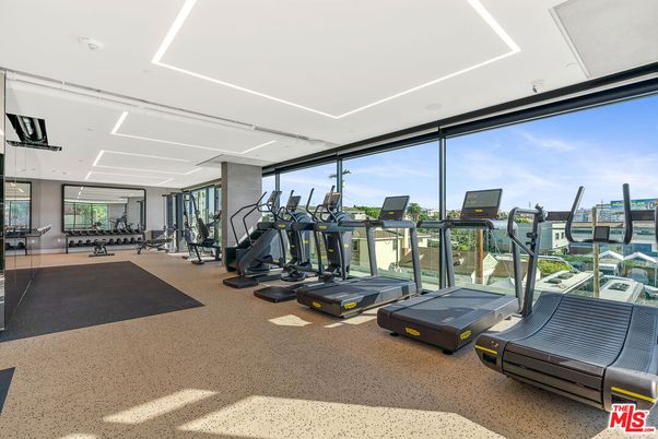 Fitness Equipment, Gym, Interior, Recessed Lighting