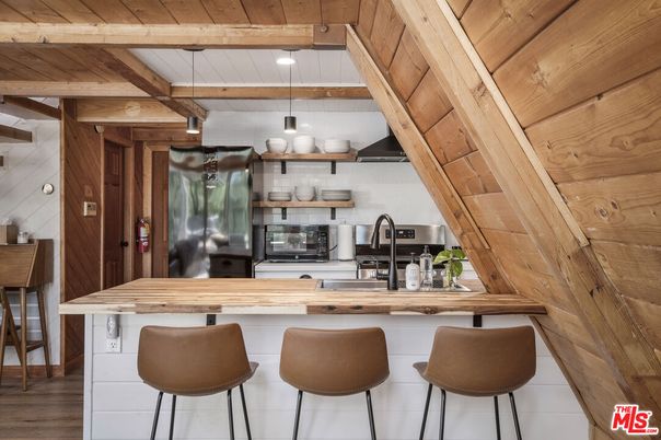 Interior, Kitchen, Wooden Beams, Wooden Ceilings, Wood Texture Flooring