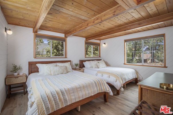 Bedroom, Interior, Wooden Beams, Wooden Ceilings, Wood Texture Flooring