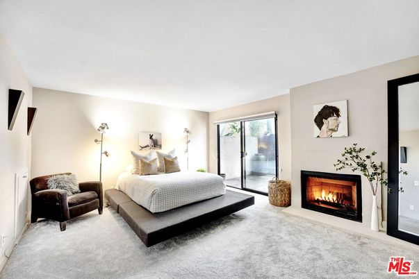 Bedroom, Fireplace, Interior