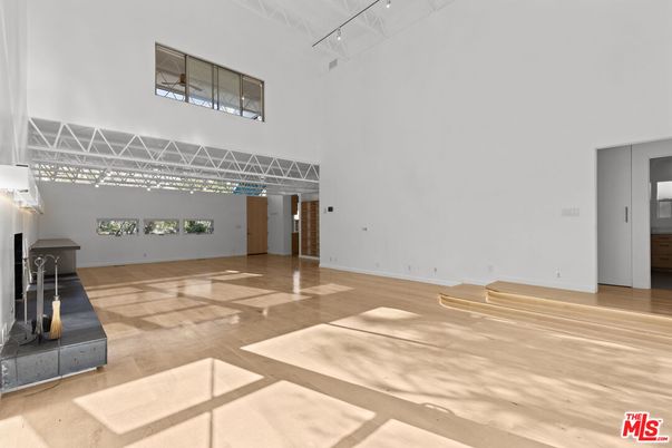 Empty room, Fireplace, Interior, Wood Texture Flooring
