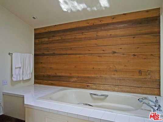 Bathroom, Interior, Tile Countertops, Wooden Walls