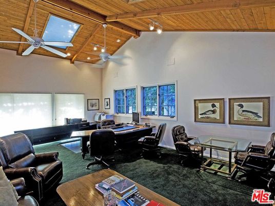 Home Office, Interior, Recessed Lighting, Wooden Beams, Wooden Ceilings