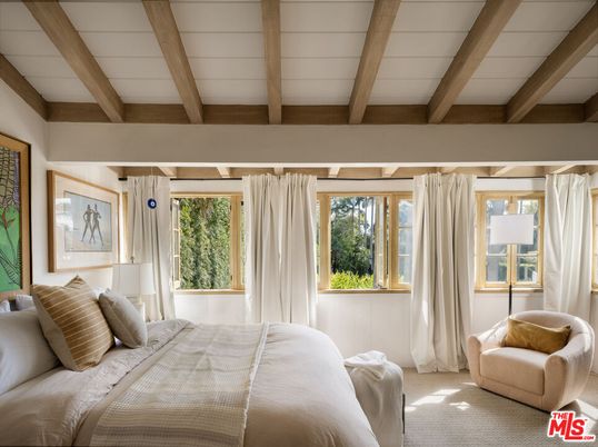 Bedroom, Interior, Wooden Beams