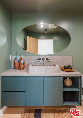 Bathroom, Interior, Recessed Lighting, Wood Texture Flooring