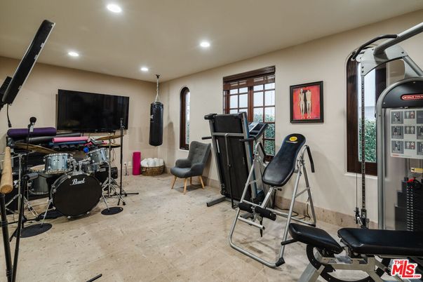 Fitness Equipment, Gym, Interior, Recessed Lighting