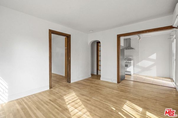 Empty room, Interior, Kitchen, Wood Texture Flooring