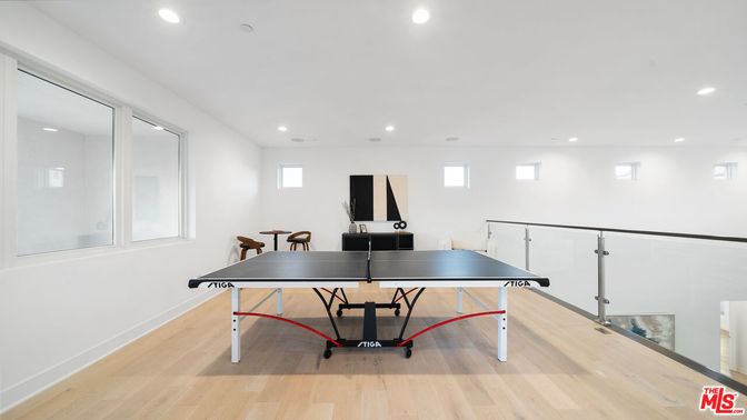 Game Room, Interior, Recessed Lighting, Wood Texture Flooring