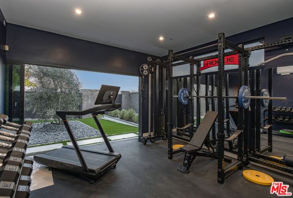 Fitness Equipment, Gym, Interior, Recessed Lighting