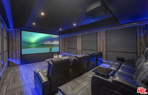 Home Theatre Room, Interior, Projection Screen, Recessed Lighting, Theatre Room