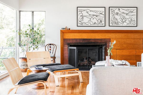 Fireplace, Interior, Living room, Wood Texture Flooring