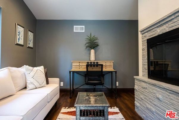 Fireplace, Interior, Wood Texture Flooring