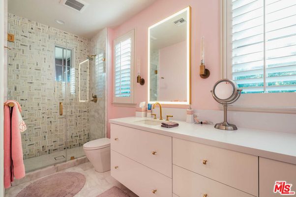Bathroom, Dual Sink Vanities, Glass Shower, Interior