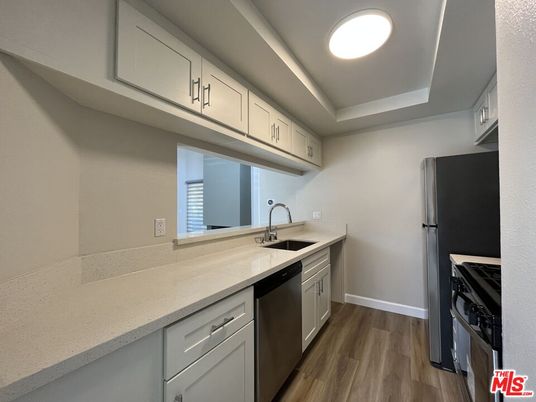Interior, Kitchen, Wood Texture Flooring