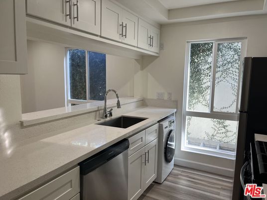 Interior, Washer, Wood Texture Flooring