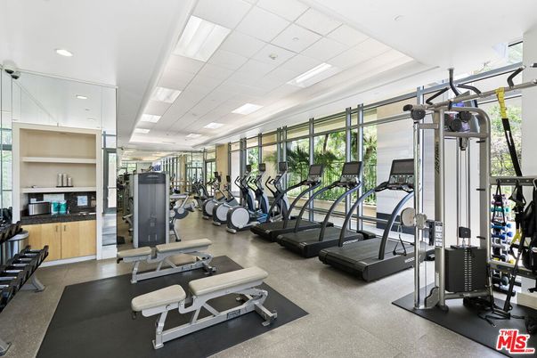 Fitness Equipment, Gym, Interior, Recessed Lighting