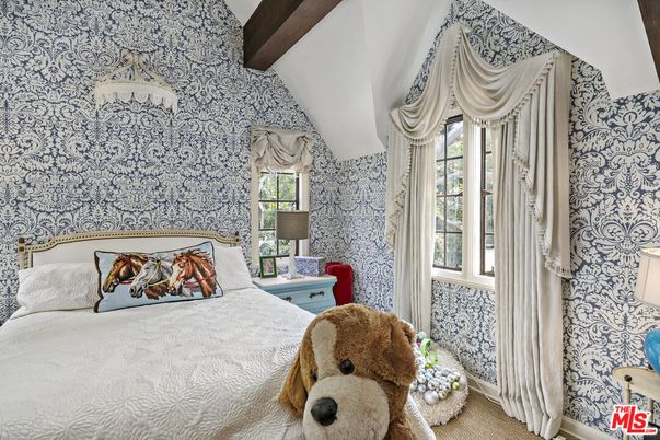 Bedroom, Interior, Wooden Beams