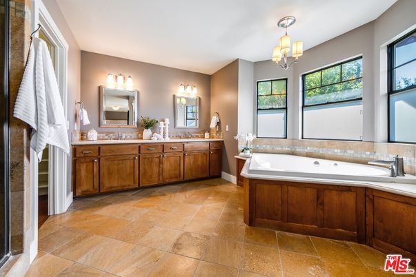 Bathroom, Chandelier, Dual Sink Vanities, Interior