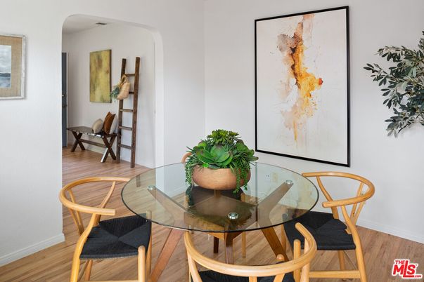 Dining room, Interior, Wood Texture Flooring