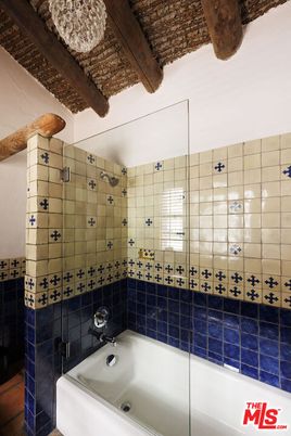Bathroom, Glass Shower, Interior, Wooden Beams