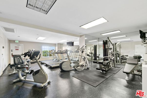 Fitness Equipment, Gym, Interior, Recessed Lighting