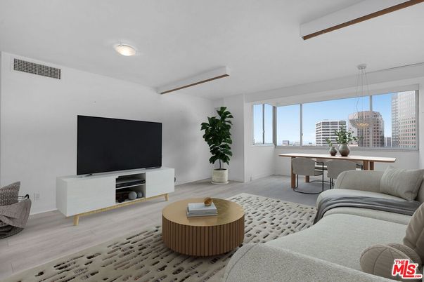 Dining room, Interior, Living room, Pendant Lights, Wood Texture Flooring