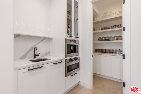 Interior, Kitchen, Marble Walls, Stainless Steel Appliances