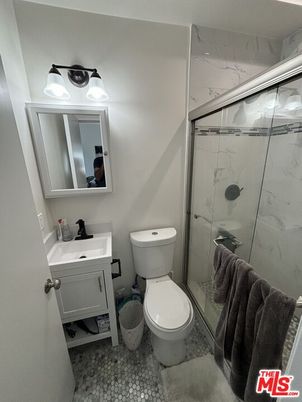 Bathroom, Glass Shower, Interior, Marble Walls