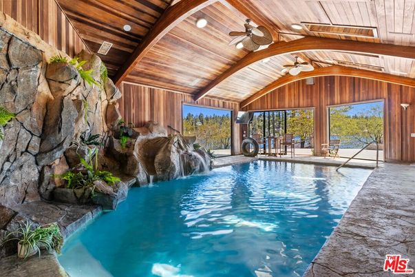 Interior, Pool, Stone Walls, Wooden Beams, Wooden Ceilings, Wooden Walls