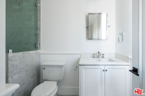 Bathroom, Glass Shower, Interior, Marble Walls
