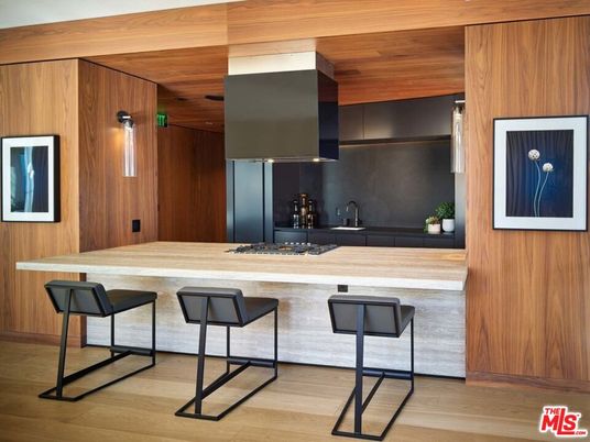 Interior, Kitchen, Wood Texture Flooring, Wooden Walls