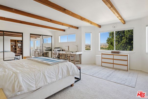 Bedroom, Interior, Wooden Beams