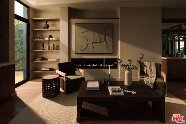 Fireplace, Interior, Wood Texture Flooring