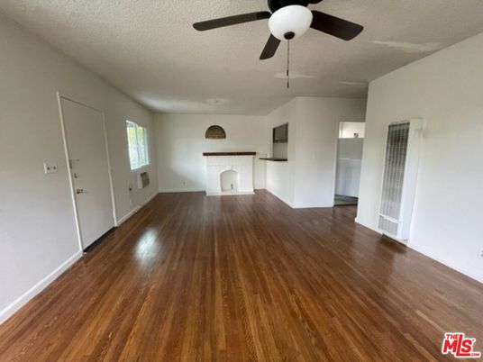 Empty room, Fireplace, Interior, Wood Texture Flooring