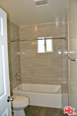 Bathroom, Glass Shower, Interior, Wood Texture Flooring