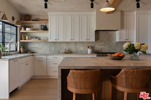 Interior, Kitchen, Pendant Lights, Stainless Steel Appliances, Wood Texture Flooring