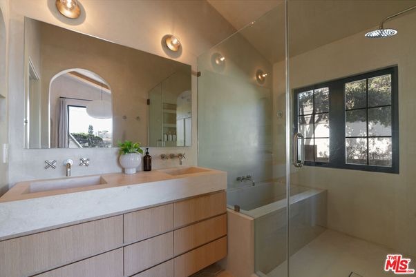 Bathroom, Dual Sink Vanities, Glass Shower, Interior