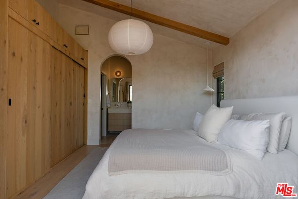 Bedroom, Interior, Pendant Lights, Wooden Beams