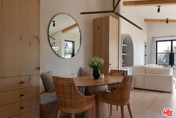 Dining room, Interior, Living room, Wooden Beams, Wood Texture Flooring