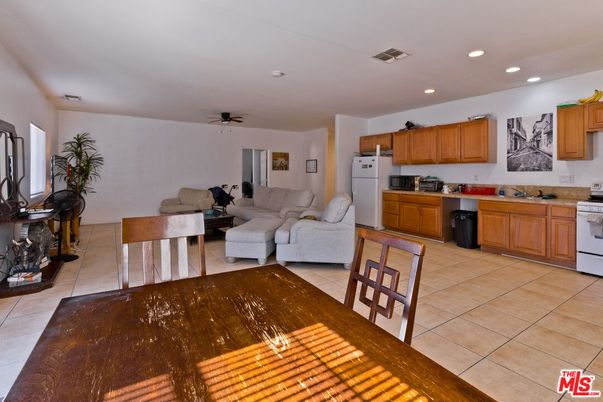 Dining room, Interior, Kitchen, Living room, Recessed Lighting