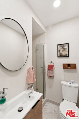 Bathroom, Glass Shower, Interior, Marble, Recessed Lighting