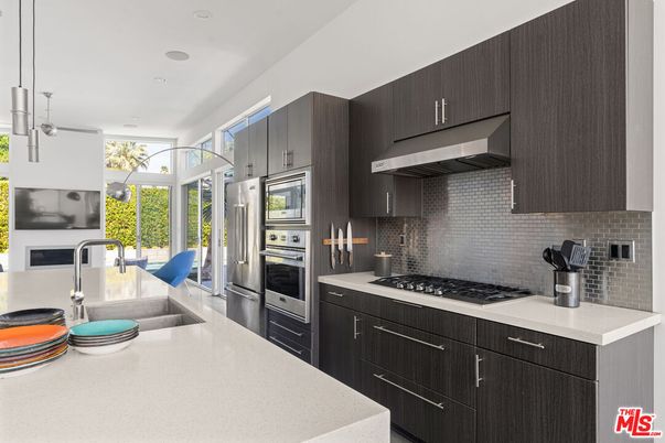 Interior, Kitchen, Pendant Lights, Recessed Lighting, Stainless Steel Appliances