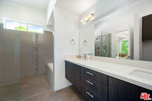 Bathroom, Dual Sink Vanities, Glass Shower, Interior