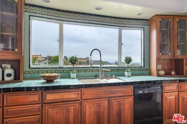 Interior, Kitchen, Recessed Lighting, Tile Countertops