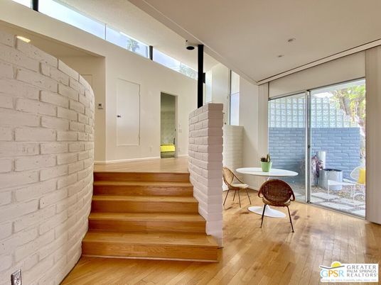 Interior, Stone Walls, Wood Texture Flooring